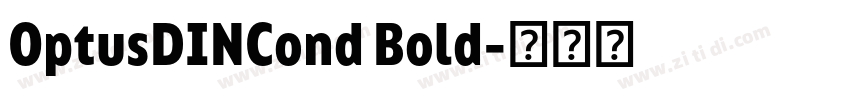OptusDINCond Bold字体转换